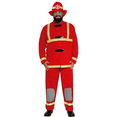 FIESTAS GUIRCA Guirca 88143 brandweerman voor volwassenen, maat XL 54-56 FIESTAS GUIRCA Guirca 88143 brandweerman voor volwassenen, maat XL 54-56