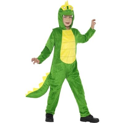Smiffys Costume de crocodile de luxe, vert avec combinaison à capuche et queue, déguisement d'animal pour enfant Smiffys Costume de crocodile de luxe, vert avec combinaison à capuche et queue, déguisement d'animal pour enfant