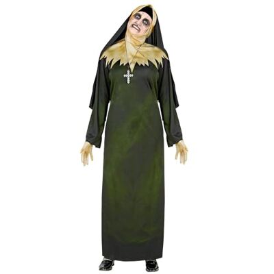 W WIDMANN MILANO Party Fashion Demon NUN" (tuniek, capuchon met kraag, leren handschoenen, halsband) (S) W WIDMANN MILANO Party Fashion Demon NUN" (tuniek, capuchon met kraag, leren handschoenen, halsband) (S)