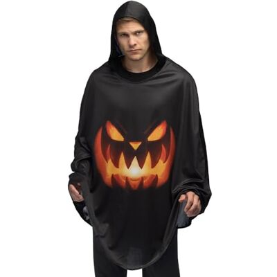 Boland Pompoen poncho 84336 cape voor Halloween, carnaval en kostuums, trick or treat Boland Pompoen poncho 84336 cape voor Halloween, carnaval en kostuums, trick or treat