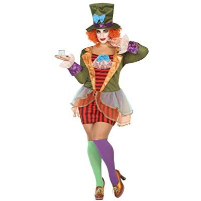 ATOSA Crazy Hoedenmaker kostuum dames XL ATOSA Crazy Hoedenmaker kostuum dames XL