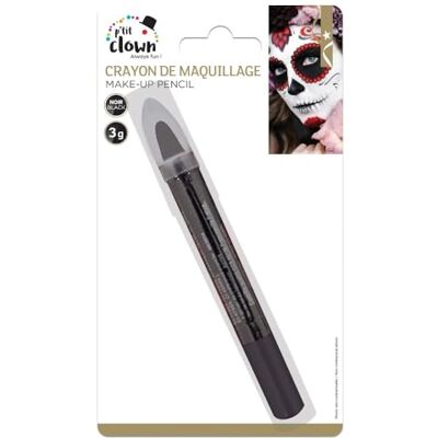P'tit Clown 84300 make-up potlood, 3 g, zwart P'tit Clown 84300 make-up potlood, 3 g, zwart