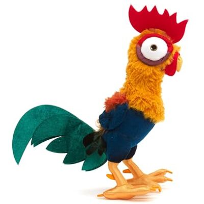 Disney Official Petit Hei Hei, Oceanië, kleurrijke haan met zachte veren en glanzende poten, pluche hulp, 32 cm Disney Official Petit Hei Hei, Oceanië, kleurrijke haan met zachte veren en glanzende poten, pluche hulp, 32 cm