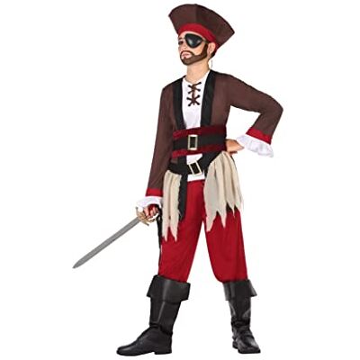 ATOSA Piratenkostuum voor kinderen, rood, 5 tot 6 jaar ATOSA Piratenkostuum voor kinderen, rood, 5 tot 6 jaar