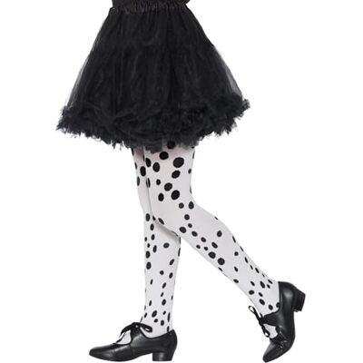 Smiffys Dalmatian Tights, Childs, Black & White, leeftijd 6-12 Smiffys Dalmatian Tights, Childs, Black & White, leeftijd 6-12
