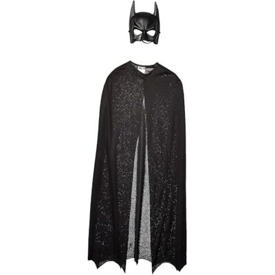 RUBIE'S Rubies Batman The Dark Knight Rises Batman Cape- en maskerset, zwart, één maat RUBIE'S Rubies Batman The Dark Knight Rises Batman Cape- en maskerset, zwart, één maat