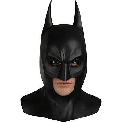 Funidelia Batman Latex masker The Black Knight voor heren, kostuumaccessoires voor volwassenen, carnaval, Halloween en feestjes Funidelia Batman Latex masker The Black Knight voor heren, kostuumaccessoires voor volwassenen, carnaval, Halloween en feestjes