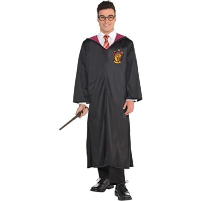amscan Officieel gelicentieerd Warner Harry Potter Gryffindor kostuum voor heren Eén maat amscan Officieel gelicentieerd Warner Harry Potter Gryffindor kostuum voor heren Eén maat