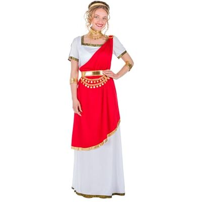 Boland Romeins kostuum voor dames, 7-delig, kostuum voor themafeest, Halloween of carnaval, koningin of godin Boland Romeins kostuum voor dames, 7-delig, kostuum voor themafeest, Halloween of carnaval, koningin of godin