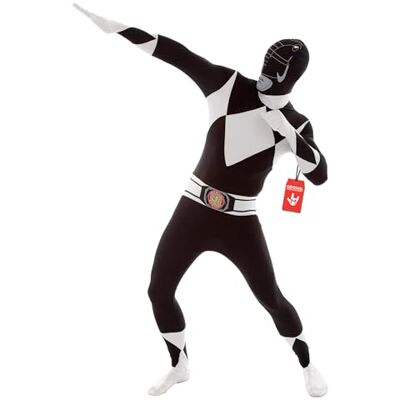 Morphsuits Originele Power Rangers voor een lengte van 165-180 cm Zwart Maat L Morphsuits Originele Power Rangers voor een lengte van 165-180 cm Zwart Maat L