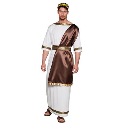 Boland 83861 Andere Zeus God van Olympus kostuum voor volwassenen (maat M/L), uniseks, wit Boland 83861 Andere Zeus God van Olympus kostuum voor volwassenen (maat M/L), uniseks, wit