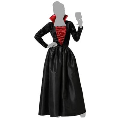 ATOSA elegant vampier kostuum zwart volwassen vrouw XS ATOSA elegant vampier kostuum zwart volwassen vrouw XS