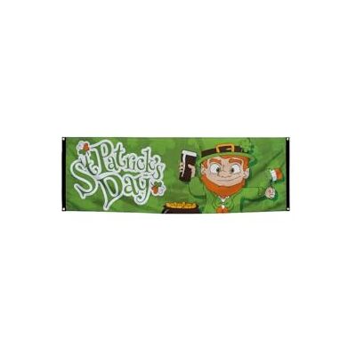 Boland 44903 St Patrick Day banner 74 x 220 cm Ierse feestdecoratie Ierland hangende decoratie vlag themafeest Boland 44903 St Patrick Day banner 74 x 220 cm Ierse feestdecoratie Ierland hangende decoratie vlag themafeest