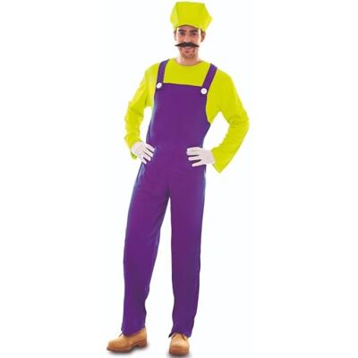 EUROCARNAVALES Wario loodgieter kostuum voor volwassenen EUROCARNAVALES Wario loodgieter kostuum voor volwassenen