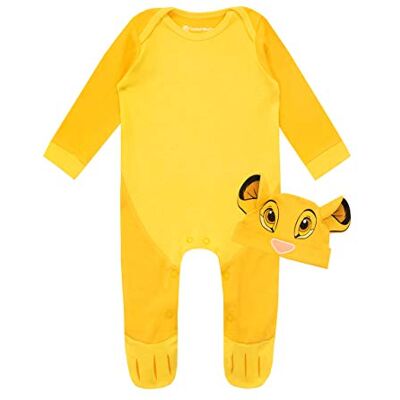 Disney Set met goed en muts – de koning van de leeuw – baby jongens – Simba, Geel. 3-6 maanden Disney Set met goed en muts – de koning van de leeuw – baby jongens – Simba, Geel. 3-6 maanden
