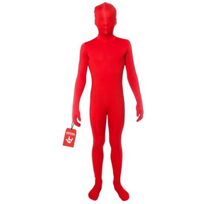 Morphsuits , voor kinderen, voor lichaamslengte 135-152 cm maat L, rood Morphsuits , voor kinderen, voor lichaamslengte 135-152 cm maat L, rood