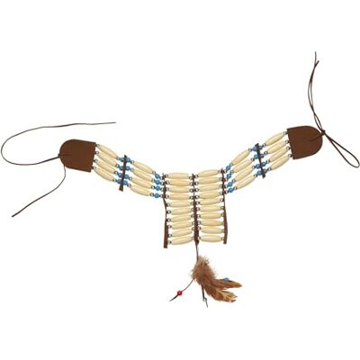 W WIDMANN MILANO Party Fashion Widmann Halsband, indianer, sieraden, ketting, kostuumaccessoires, wilderwesten, motto-party, carnaval W WIDMANN MILANO Party Fashion Widmann Halsband, indianer, sieraden, ketting, kostuumaccessoires, wilderwesten, motto-party, carnaval