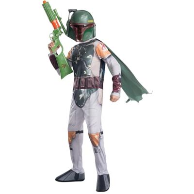 RUBIE'S Star Wars Boba Fett kinderkostuum, stijl 3, maat L, 8-10 jaar, 142-152 cm, groen RUBIE'S Star Wars Boba Fett kinderkostuum, stijl 3, maat L, 8-10 jaar, 142-152 cm, groen