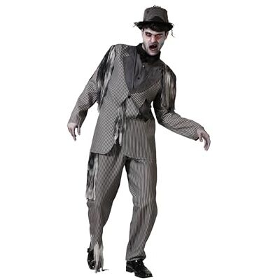 ATOSA Grijs bruidspak voor heren, cadaver, spook, Halloween, carnaval, themafeesten, inclusief jas, broek, comfortabel, grappig en origineel, XL ATOSA Grijs bruidspak voor heren, cadaver, spook, Halloween, carnaval, themafeesten, inclusief jas, broek, comfortabel, grappig en origineel, XL
