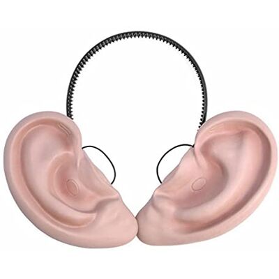 Bristol Novelty MD217 Big Ears on Hoofdband, huidskleur, 1 stuks, uniseks, volwassenen, beige, één maat, wereldboeksdag Bristol Novelty MD217 Big Ears on Hoofdband, huidskleur, 1 stuks, uniseks, volwassenen, beige, één maat, wereldboeksdag