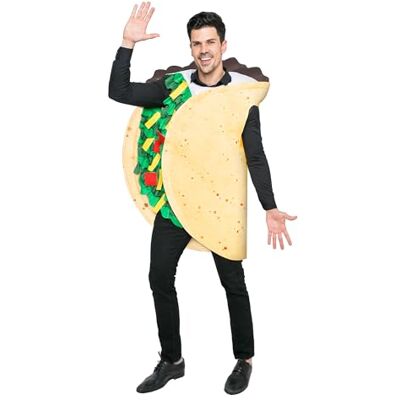 Spooktacular Creations Taco Deluxe kostuum voor volwassenen, voor Halloween-maskerfeest Spooktacular Creations Taco Deluxe kostuum voor volwassenen, voor Halloween-maskerfeest