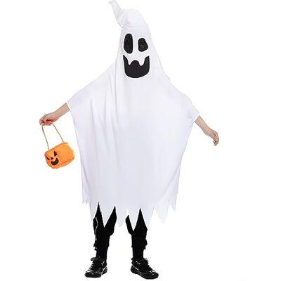 Spooktacular Creations Spookkostuum met hoorn en pompoenemmer voor kinderen, Halloween, spooky trick-or-treating Spooktacular Creations Spookkostuum met hoorn en pompoenemmer voor kinderen, Halloween, spooky trick-or-treating