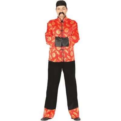 FIESTAS GUIRCA Déguisement chinois pour homme Déguisement oriental japonais pour homme FIESTAS GUIRCA Déguisement chinois pour homme Déguisement oriental japonais pour homme