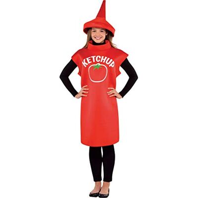 amscan 844267-55 kostuum voor volwassenen, ketchup, carnaval, carnaval amscan 844267-55 kostuum voor volwassenen, ketchup, carnaval, carnaval