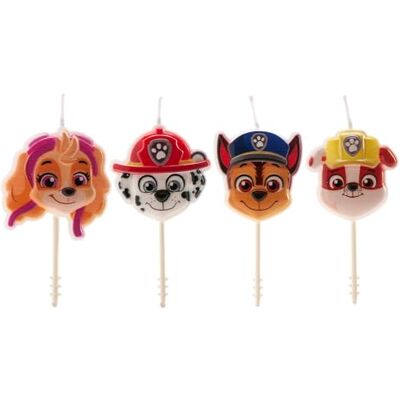 dekora Paw Patrol Cake verjaardagskaarsen 4 stuks, blauw dekora Paw Patrol Cake verjaardagskaarsen 4 stuks, blauw
