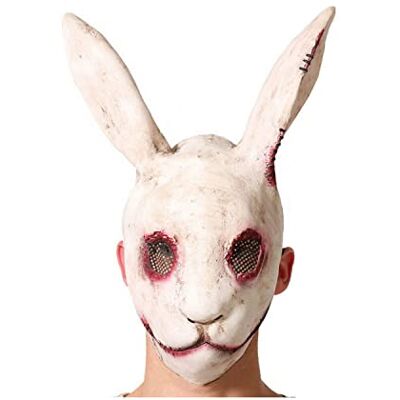 BigBuy Carnival Halloween masker wit konijn BigBuy Carnival Halloween masker wit konijn