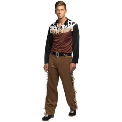 Boland Cowboykostuum voor heren, 3-delig, carnavalskostuum voor themafeest, Halloween of carnaval, Wild West Boland Cowboykostuum voor heren, 3-delig, carnavalskostuum voor themafeest, Halloween of carnaval, Wild West