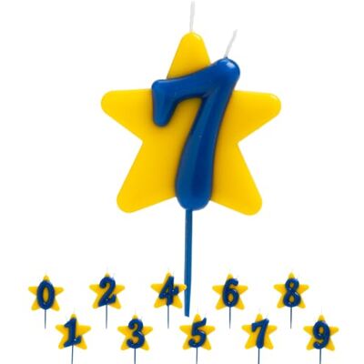 dekora Solidariteit verjaardagskaars speciale sterkaarsen dubbele wenskaarsen ter ondersteuning van zieke kinderen nummer 7 dekora Solidariteit verjaardagskaars speciale sterkaarsen dubbele wenskaarsen ter ondersteuning van zieke kinderen nummer 7
