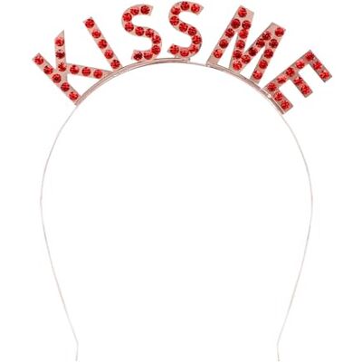 Boland 01449 Tiara Kiss Me hoofdband voor themafeest carnaval kostuum accessoires carnaval kostuum JGA Boland 01449 Tiara Kiss Me hoofdband voor themafeest carnaval kostuum accessoires carnaval kostuum JGA