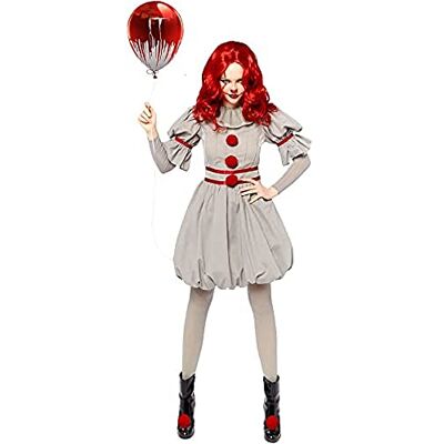 amscan 9912532 Officieel gelicentieerd Warner Bros Pennywise IT Clownkostuum maat 38-40 amscan 9912532 Officieel gelicentieerd Warner Bros Pennywise IT Clownkostuum maat 38-40