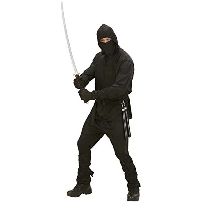 W WIDMANN MILANO Party Fashion Ninja-kostuum, samurai, krijger, schaduwkrijger, vechter, carnavalskostuum, carnaval Haut, pantalon, ceinture, masque, brassards et jambières, pour un look de samouraï au carnaval et aux soirées à thème W WIDMANN MILANO Party Fashion Ninja-kostuum, samurai, krijger, schaduwkrijger, vechter, carnavalskostuum, carnaval Haut, pantalon, ceinture, masque, brassards et jambières, pour un look de samouraï au carnaval et aux soirées à thème