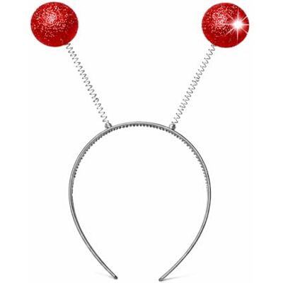 TK Gruppe Timo Klingler Vlinder hoofdband met flikkerende pompon, buitenaardse sonde, lieveheersbeestje, carnaval voor volwassenen en kinderen en carnavalskostuums (rood) TK Gruppe Timo Klingler Vlinder hoofdband met flikkerende pompon, buitenaardse sonde, lieveheersbeestje, carnaval voor volwassenen en kinderen en carnavalskostuums (rood)