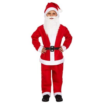 HENBRANDT Christmas Santa Dress Up kostuum jongens leeftijd 9 11 by HENBRANDT Christmas Santa Dress Up kostuum jongens leeftijd 9 11 by