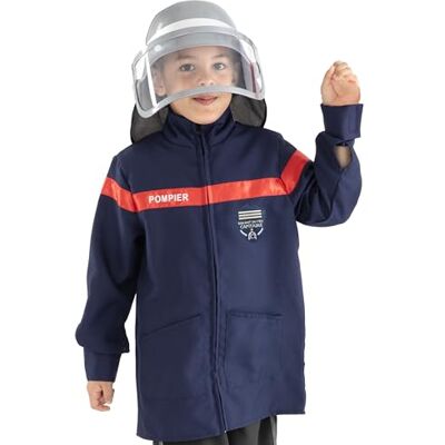 RUBIE'S Top luxe en accessoires voor de Franse brandweerman 5-8 jaar RUBIE'S Top luxe en accessoires voor de Franse brandweerman 5-8 jaar