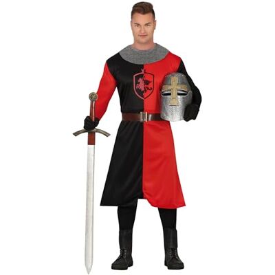 FIESTAS GUIRCA Middeleeuws ridderkostuum voor volwassenen (54-56/XL) Tijdperk renaissance en fantasiekostuum voor Halloween, carnaval en kostuumfeesten Ideaal voor heren FIESTAS GUIRCA Middeleeuws ridderkostuum voor volwassenen (54-56/XL) Tijdperk renaissance en fantasiekostuum voor Halloween, carnaval en kostuumfeesten Ideaal voor heren