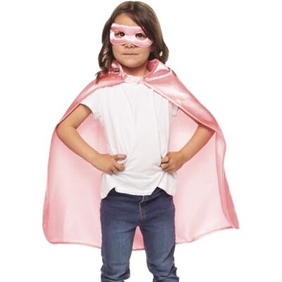 RUBIE'S Rubies Roze superheldenset voor jongens en meisjes, eenheidsmaat, uniseks, cape en officieel Rubies masker voor carnaval, verjaardag, feest en Halloween RUBIE'S Rubies Roze superheldenset voor jongens en meisjes, eenheidsmaat, uniseks, cape en officieel Rubies masker voor carnaval, verjaardag, feest en Halloween
