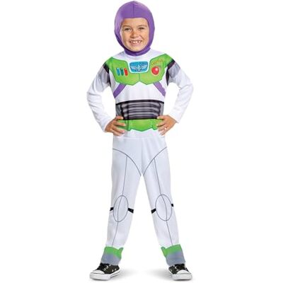 Disguise Disney Pixar officieel Buzz Lightyear kostuum voor kinderen van 3 tot 8 jaar, maat XS, S, M Disguise Disney Pixar officieel Buzz Lightyear kostuum voor kinderen van 3 tot 8 jaar, maat XS, S, M