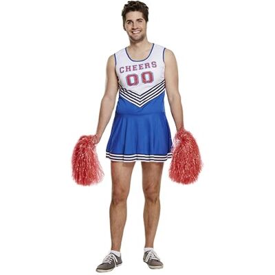 HENBRANDT Blue Banana Cheerleader herenkostuum, blauw HENBRANDT Blue Banana Cheerleader herenkostuum, blauw