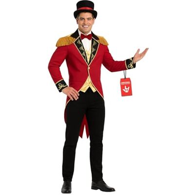 Fun Shack Circuskostuum voor heren, loyale herenjas, kostuum voor volwassenen, carnaval, Halloween, L Fun Shack Circuskostuum voor heren, loyale herenjas, kostuum voor volwassenen, carnaval, Halloween, L
