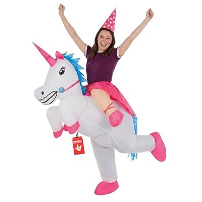 Morphsuits Morph Opblaasbaar eenhoornkostuum voor volwassenen, eenhoornkostuum, heren, dames, carnaval, Halloween Morphsuits Morph Opblaasbaar eenhoornkostuum voor volwassenen, eenhoornkostuum, heren, dames, carnaval, Halloween