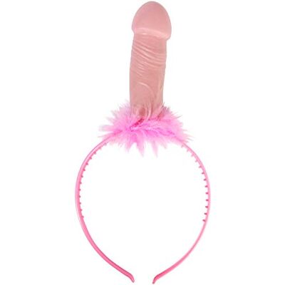 Folat Roze penis tiara met 5 ringen voor vrijgezellenfeest, Ka Folat Roze penis tiara met 5 ringen voor vrijgezellenfeest, Ka