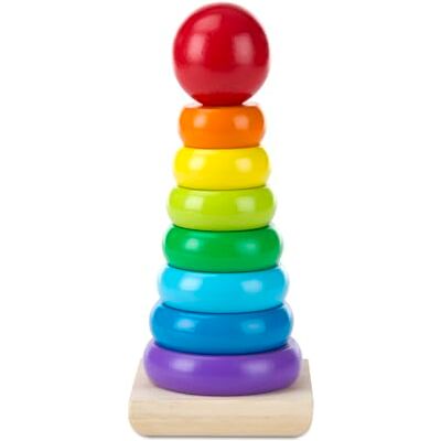 Melissa & Doug Regenboog houten stapelaar (9 delen) Melissa & Doug Regenboog houten stapelaar (9 delen)