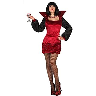 ATOSA 22248 carnavalskostuum voor dames, rood/zwart, M-L ATOSA 22248 carnavalskostuum voor dames, rood/zwart, M-L