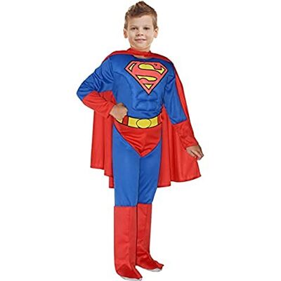 Ciao Internationaal Superman-kostuum voor jongens, blauw, rood, 8-10 jaar Ciao Internationaal Superman-kostuum voor jongens, blauw, rood, 8-10 jaar