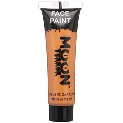 Moon Terror Halloween-schmink voor gezicht en lichaam, SFX make-up, speciale effecten make-up, pompoen oranje, 12 ml Moon Terror Halloween-schmink voor gezicht en lichaam, SFX make-up, speciale effecten make-up, pompoen oranje, 12 ml