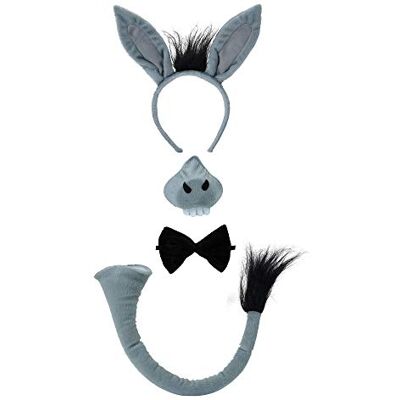 Bristol Novelty DS123 Ezel kostuum accessoireset en zijn eenheidsmaat voor 3 jaar tot 14 jaar, bruin Bristol Novelty DS123 Ezel kostuum accessoireset en zijn eenheidsmaat voor 3 jaar tot 14 jaar, bruin